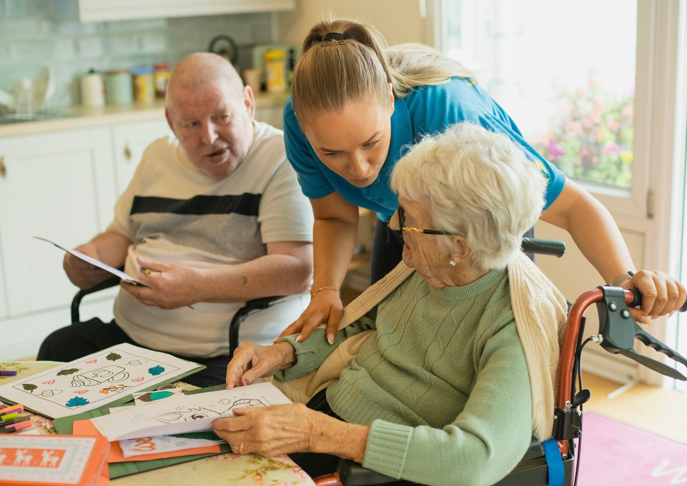 GIGI CARE caregiver providing local, in-home companionship